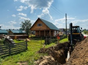 В селе Визинга идет строительство газораспределительных сетей